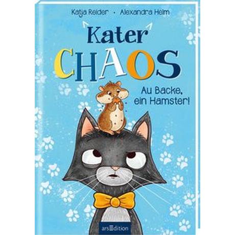 Kater Chaos - Au Backe, ein Hamster! Reider, Katja; Helm, Alexandra (Illustrationen) Copertina rigida 