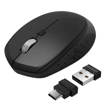 Kabellose Maus + USB-C- und USB-Adapter