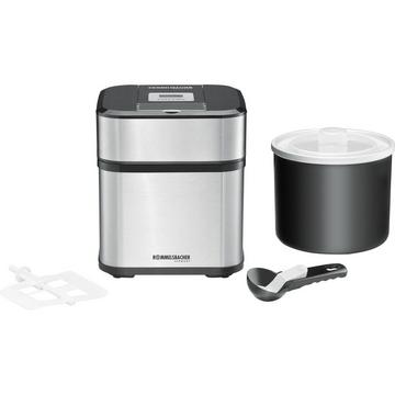 Rommelsbacher IM 12 macchina per gelato Gelatiera tradizionale 1,5 L Nero, Acciaio inox