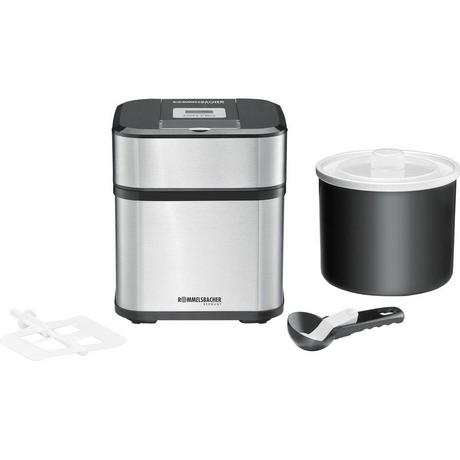 Rommelsbacher Rommelsbacher IM 12 macchina per gelato Gelatiera tradizionale 1,5 L Nero, Acciaio inox  