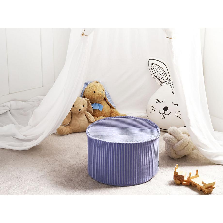 Beliani Pouf en Velluto Boho ZIKRIA  