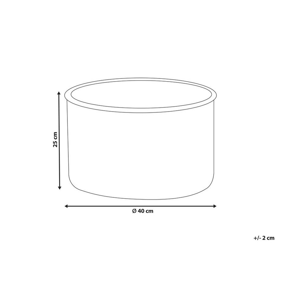 Beliani Pouf en Velluto Boho ZIKRIA  