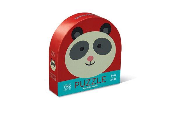 Image of Puzzle 24tlg Round 2-Sided: Panda Freunde
