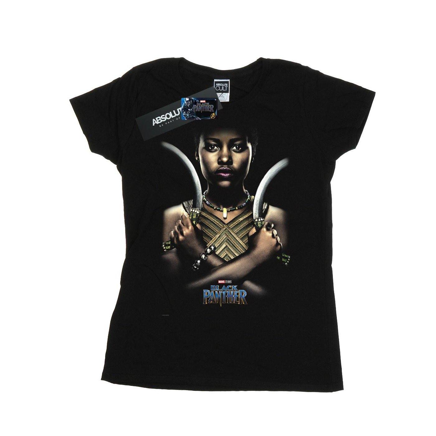 Image of Black Panther Nakia Poster Tshirt Damen Schwarz XL