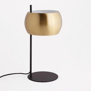 Lampe à poser métal noir et laiton