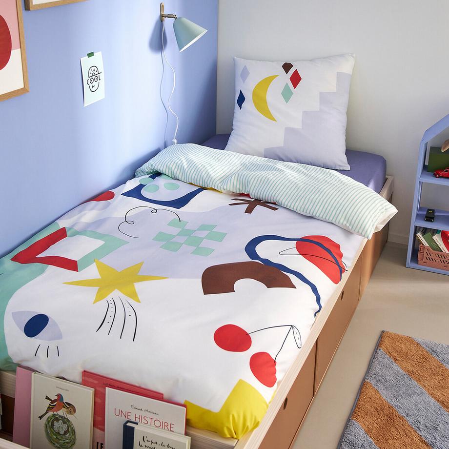 La Redoute Intérieurs Olias Bettwäsche-Set mit 50% recycelter Baumwolle  