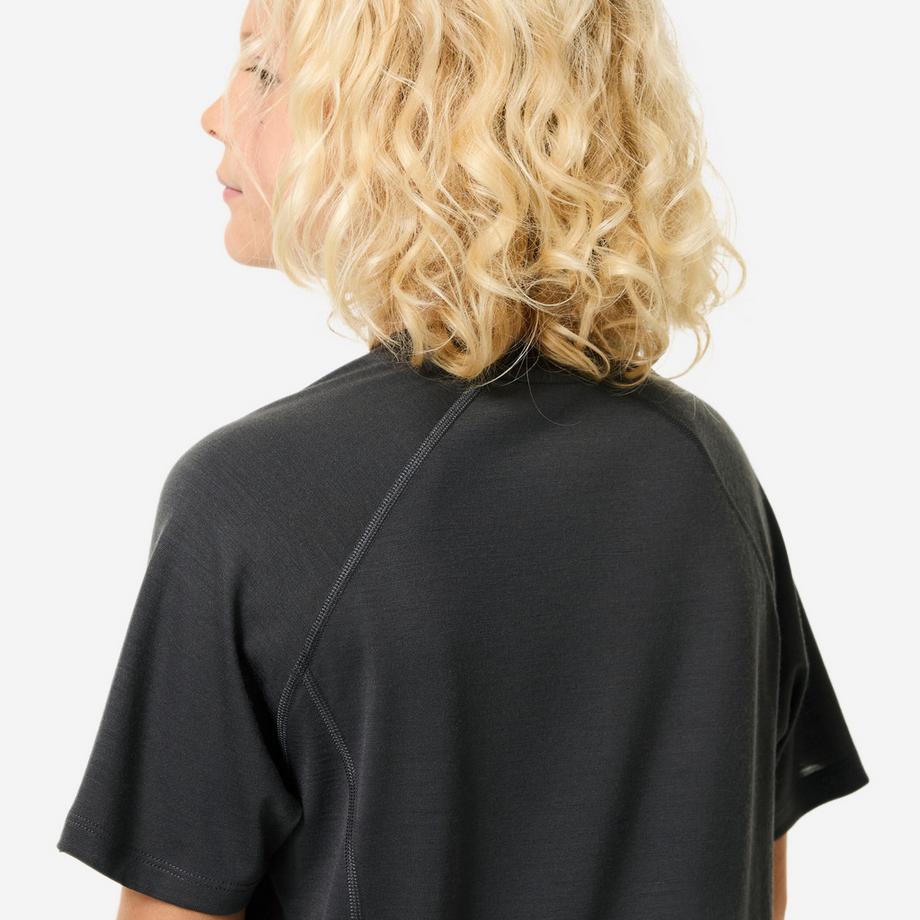 QUECHUA  T-shirt enfant manches courtes randonnée mérinos 