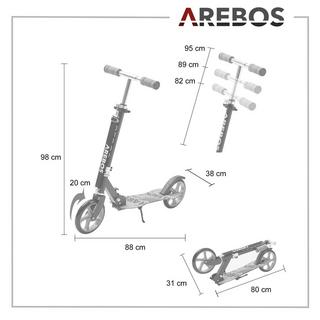 Arebos  Monopattino bambini e adult Kick Scooter City Scooter 