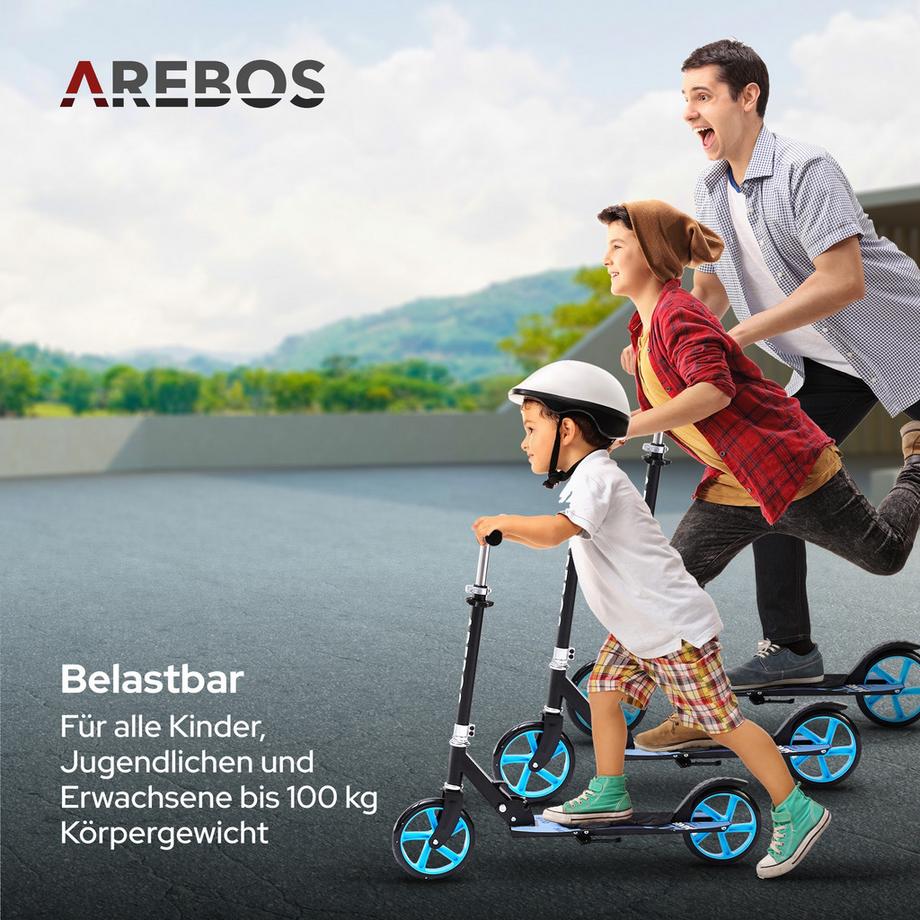 Arebos  Tretroller Kickroller Cityroller Kinderroller Erwachsene Scooter 