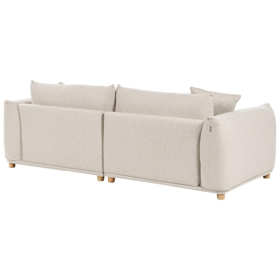 Beliani Canapé 3 places en Tissu  LUVOS  