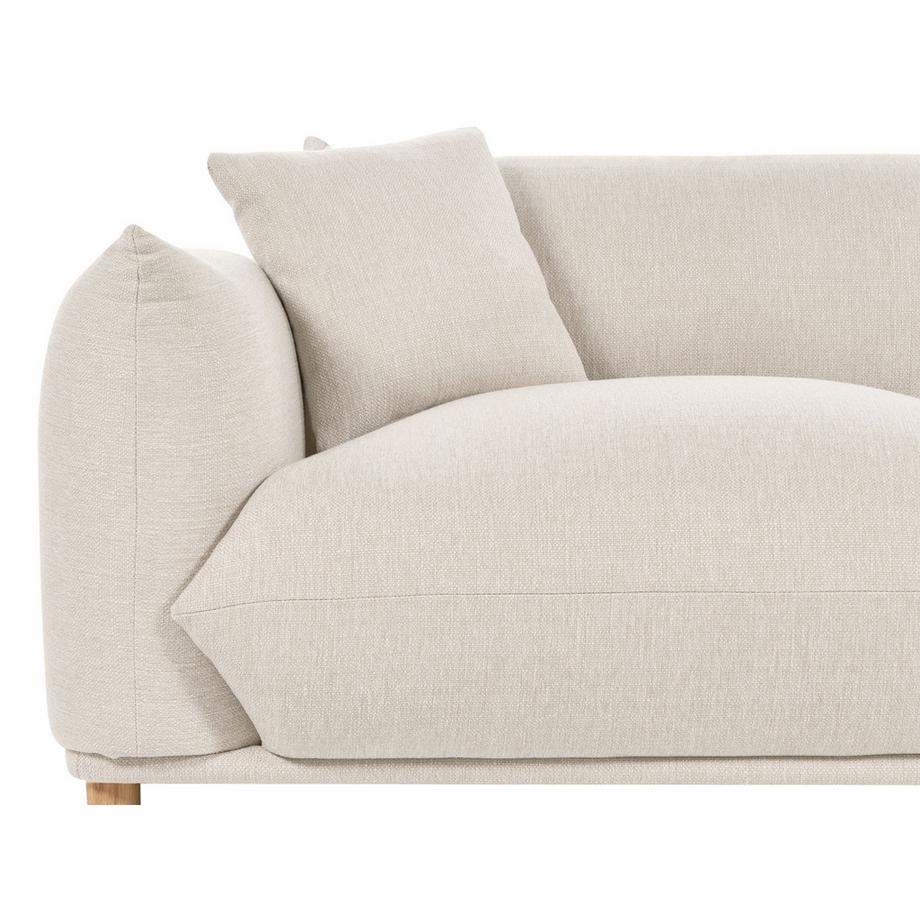 Beliani Canapé 3 places en Tissu  LUVOS  