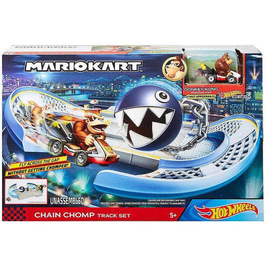 Hot Wheels  Super Mario Mario Kart Kettenhunde Trackset (1:64) 