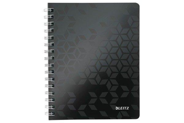 Leitz LEITZ Collegeblock WOW PP A5 4639-00-95 schwarz liniert  