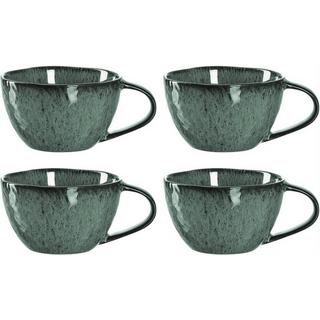 LEONARDO Tasse Matera 290ml Grün 4er Set 4 Stück, HxD: 6x10cm, Vol: 180ml, Keramik  