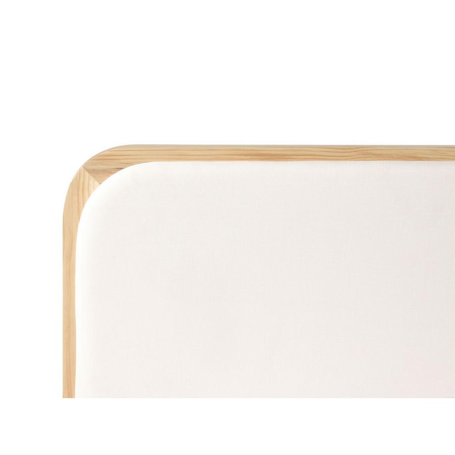 Beliani Lit avec sommier en Bois de pin Minimaliste DOSCHES  