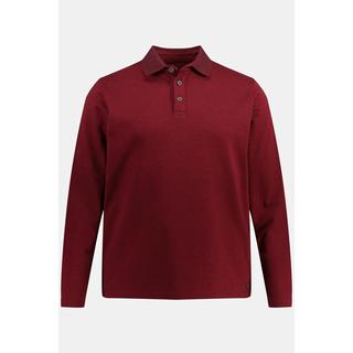 JP1880  Maglia polo in piqué con collo polo e maniche lunghe 