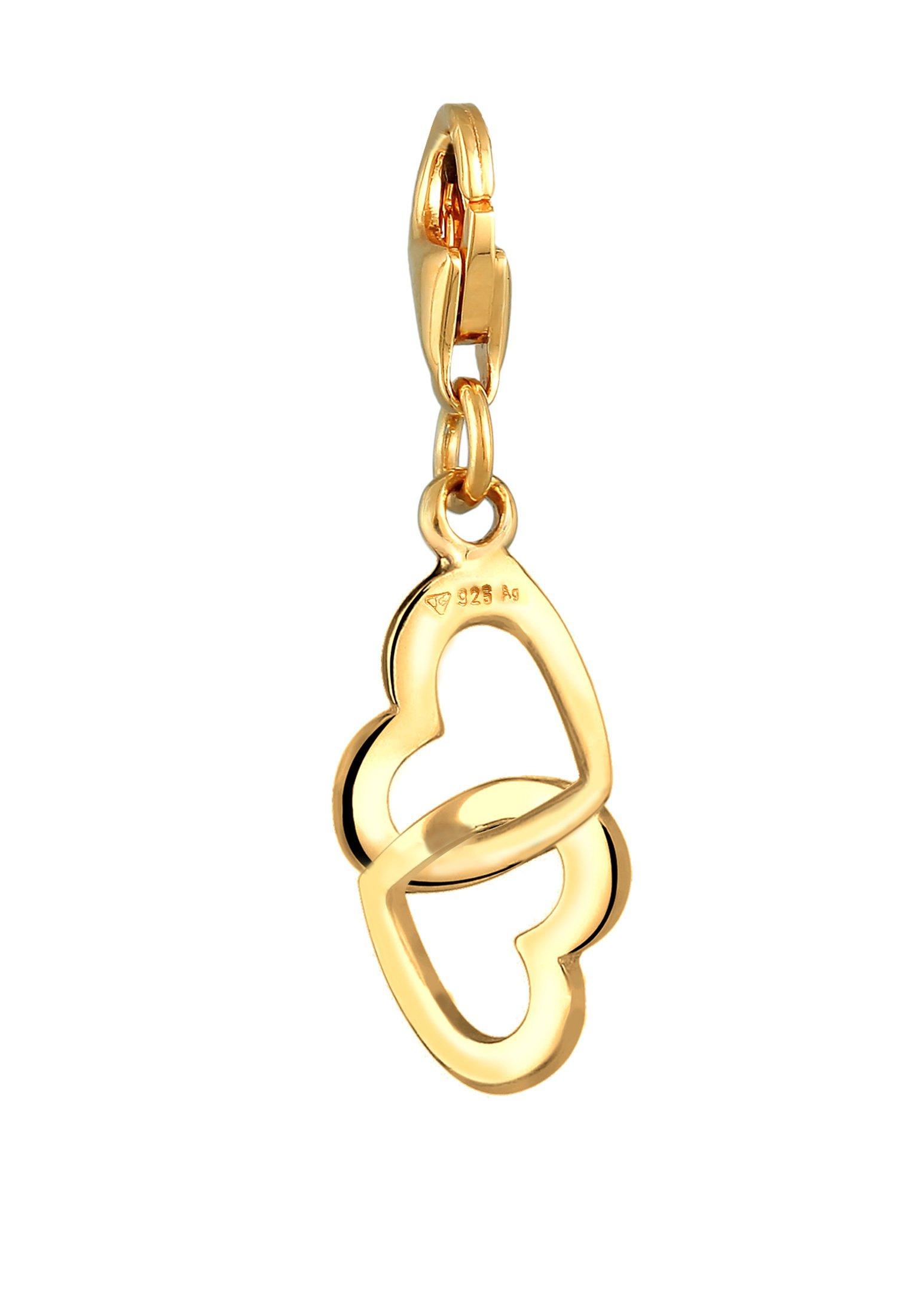 Elli  Amulette Femmes Pendentif Double-Cœur Connexion 