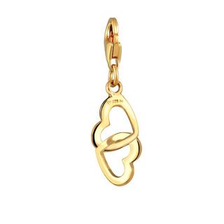 Elli  Amulette Femmes Pendentif Double-Cœur Connexion 