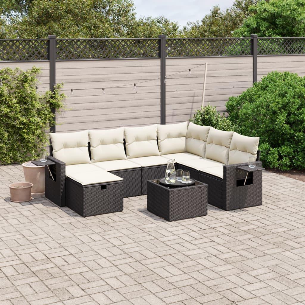 VidaXL set divano da giardino Polirattan  