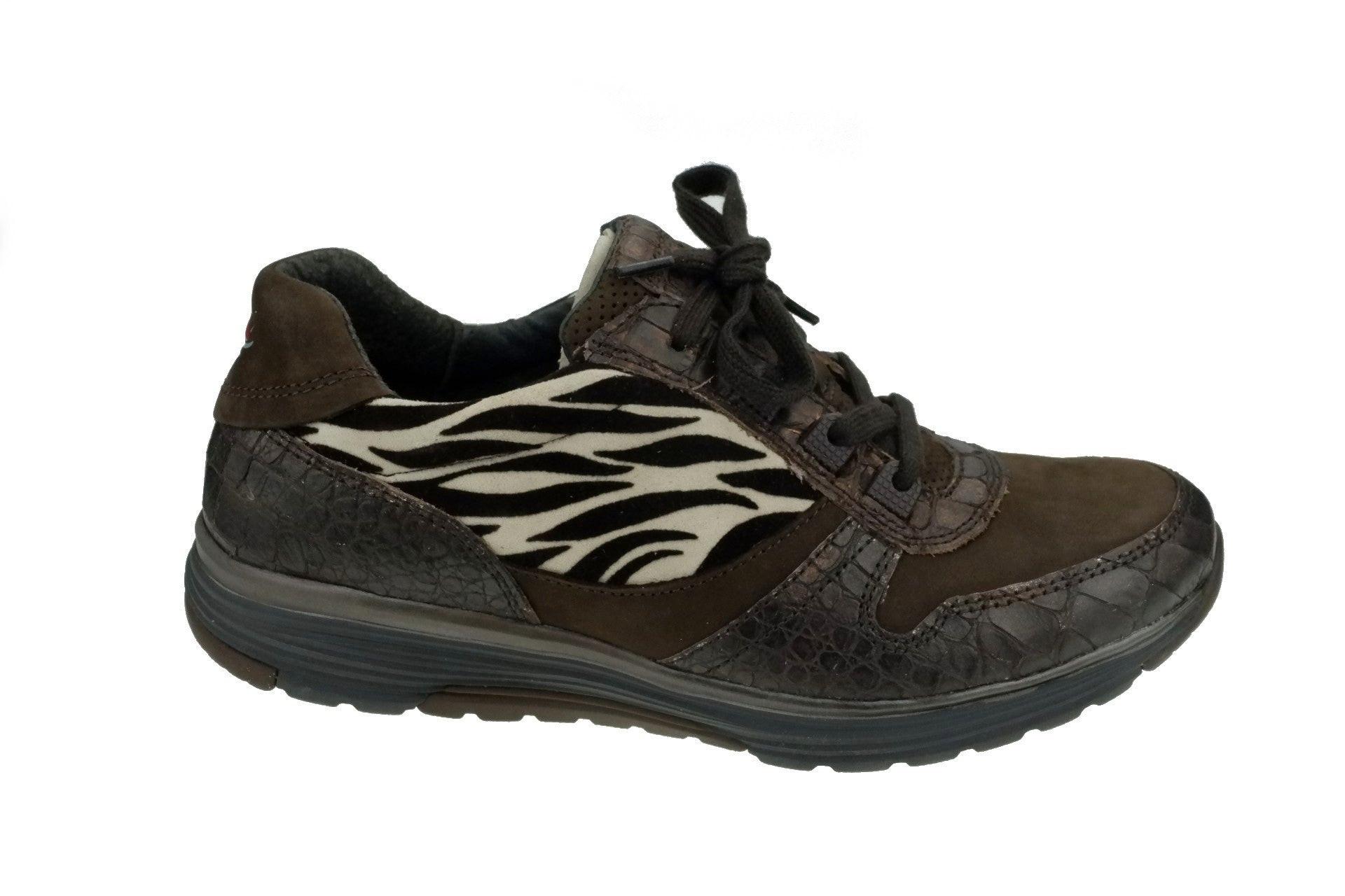 Image of Leder Wandersneaker Damen Bronze 37.5