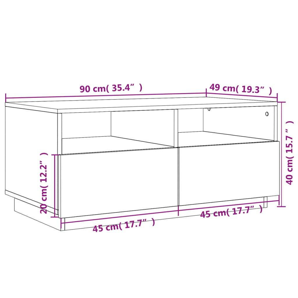 VidaXL Table basse bois d'ingénierie  