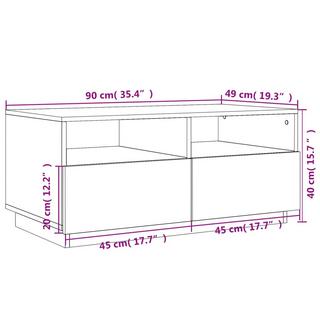 VidaXL Table basse bois d'ingénierie  