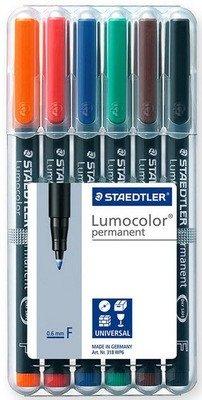 STAEDTLER STAEDTLER Lumocolor permanent F 318-WP6 6 Farben assortiert  