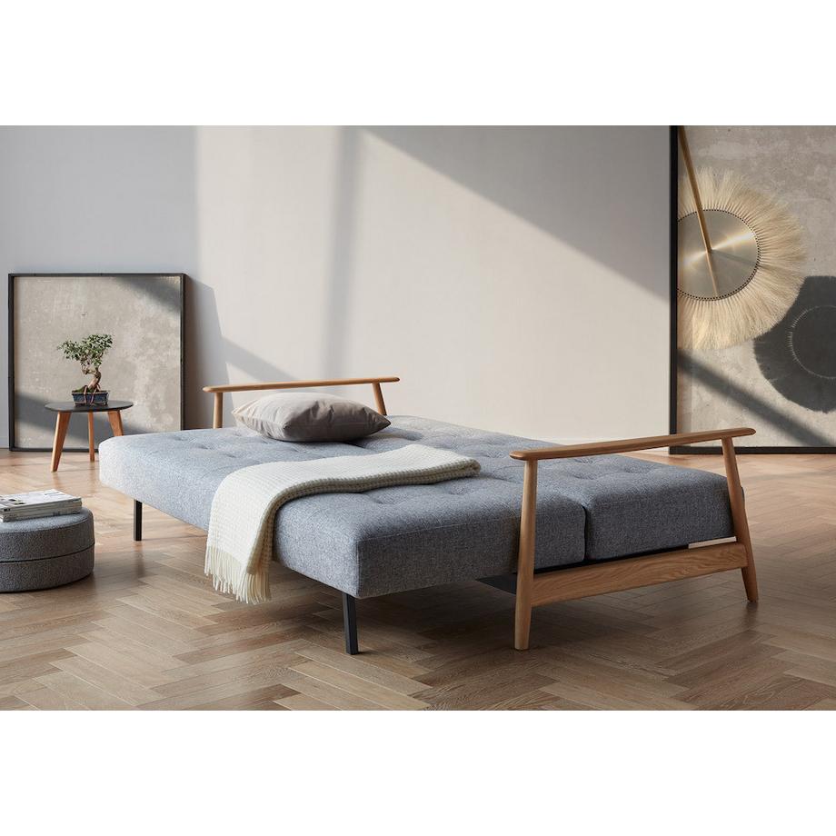 mutoni Canapé-lit Eluma Deluxe Button - Twist Granite  