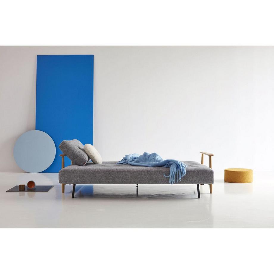 mutoni Canapé-lit Eluma Deluxe Button - Twist Granite  