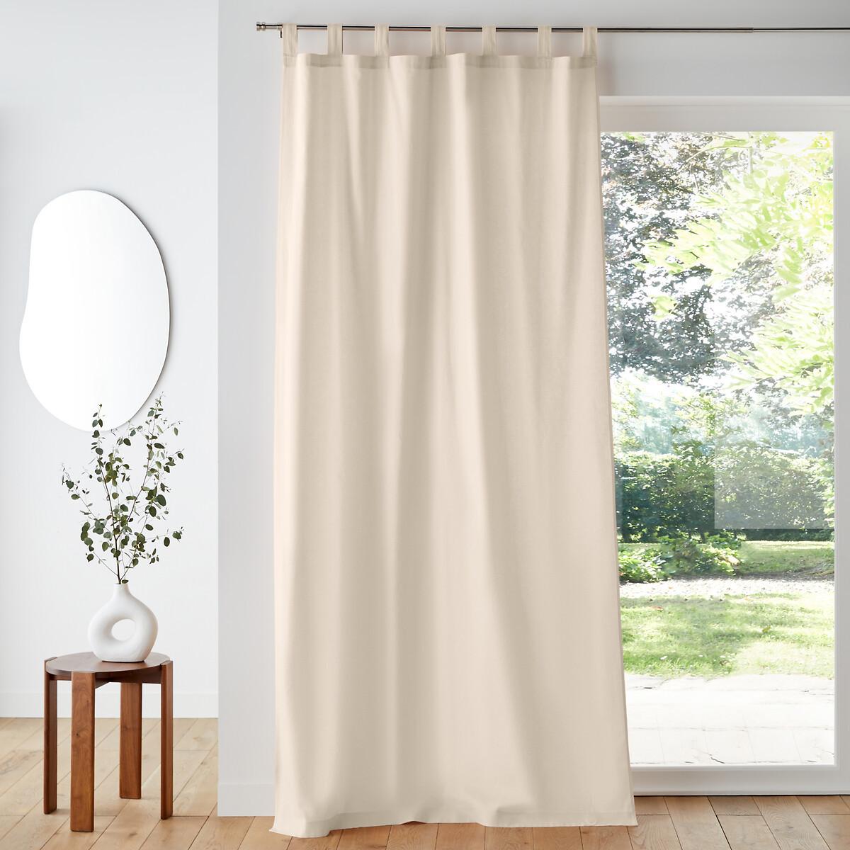 Image of Vorhang Mit Schlaufen Scenario Unisex Beige 135x260 cm
