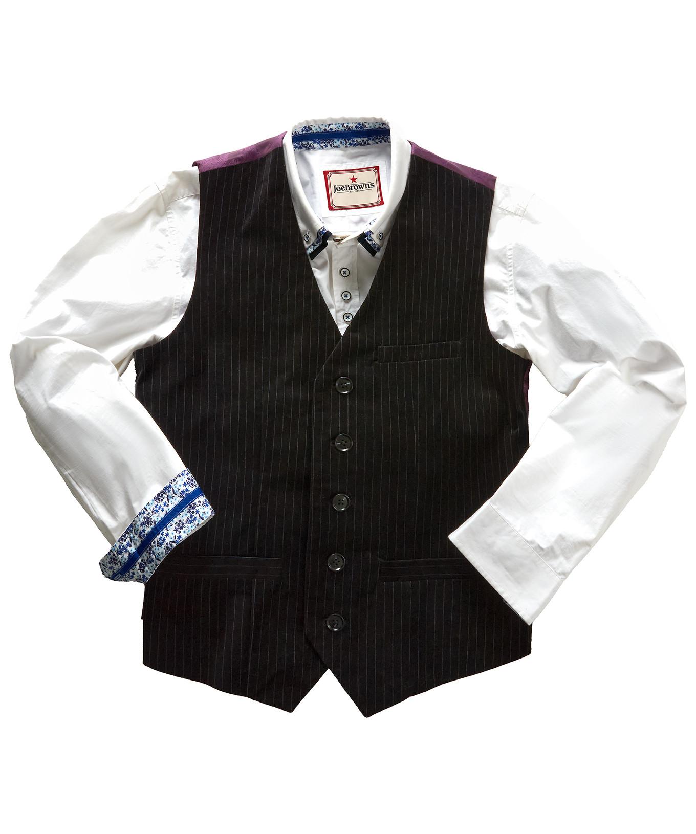 Joe Browns Samt Nadelstreifen Weste  