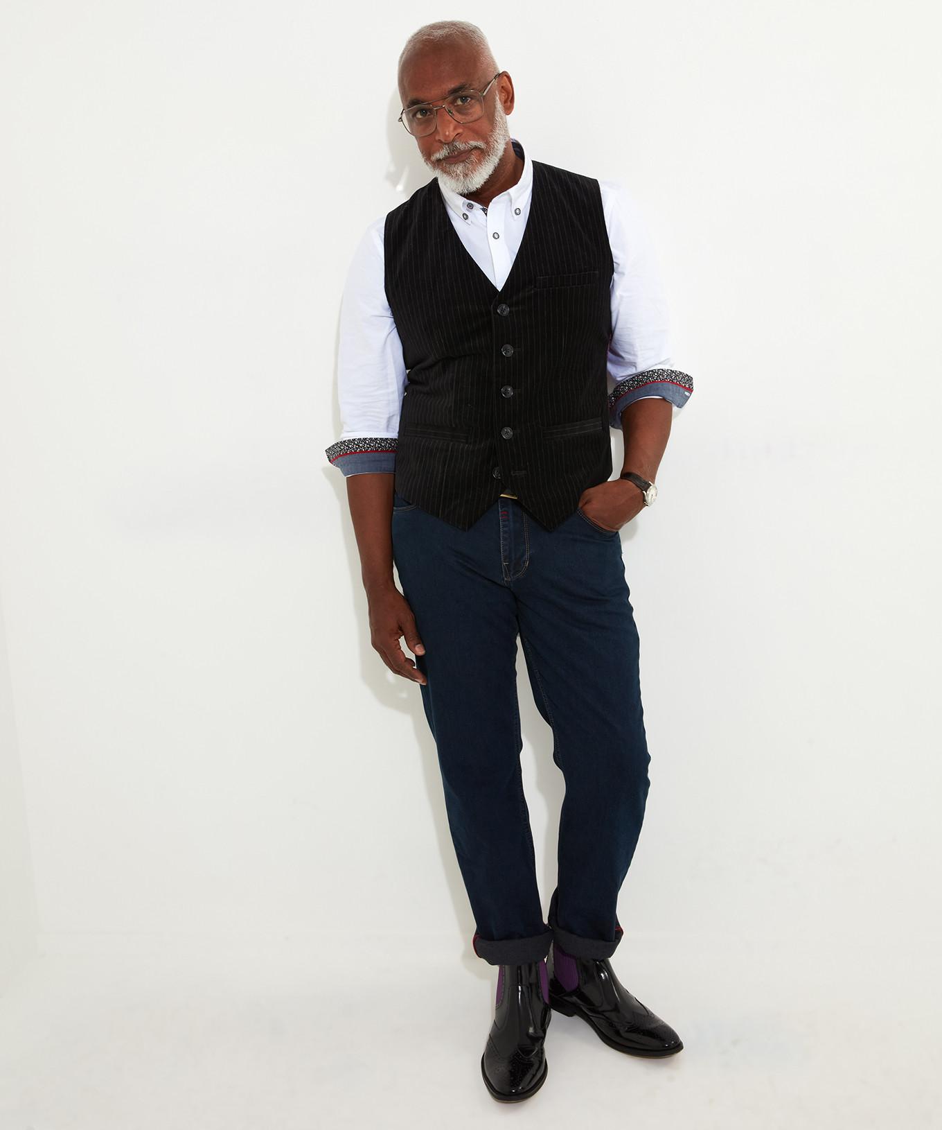 Joe Browns Samt Nadelstreifen Weste  