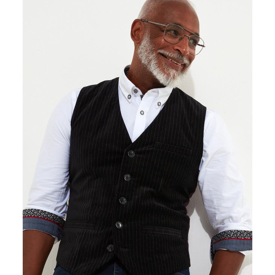 Joe Browns Gilet Velluto Gessato  