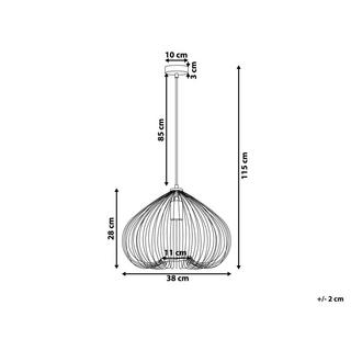 Beliani Lampadario en Metallo Moderno TORDINO  