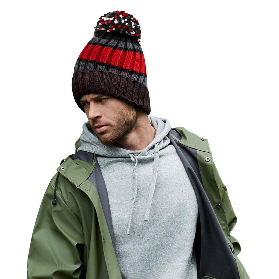 Beechfield Berretto Hygge a Righe  