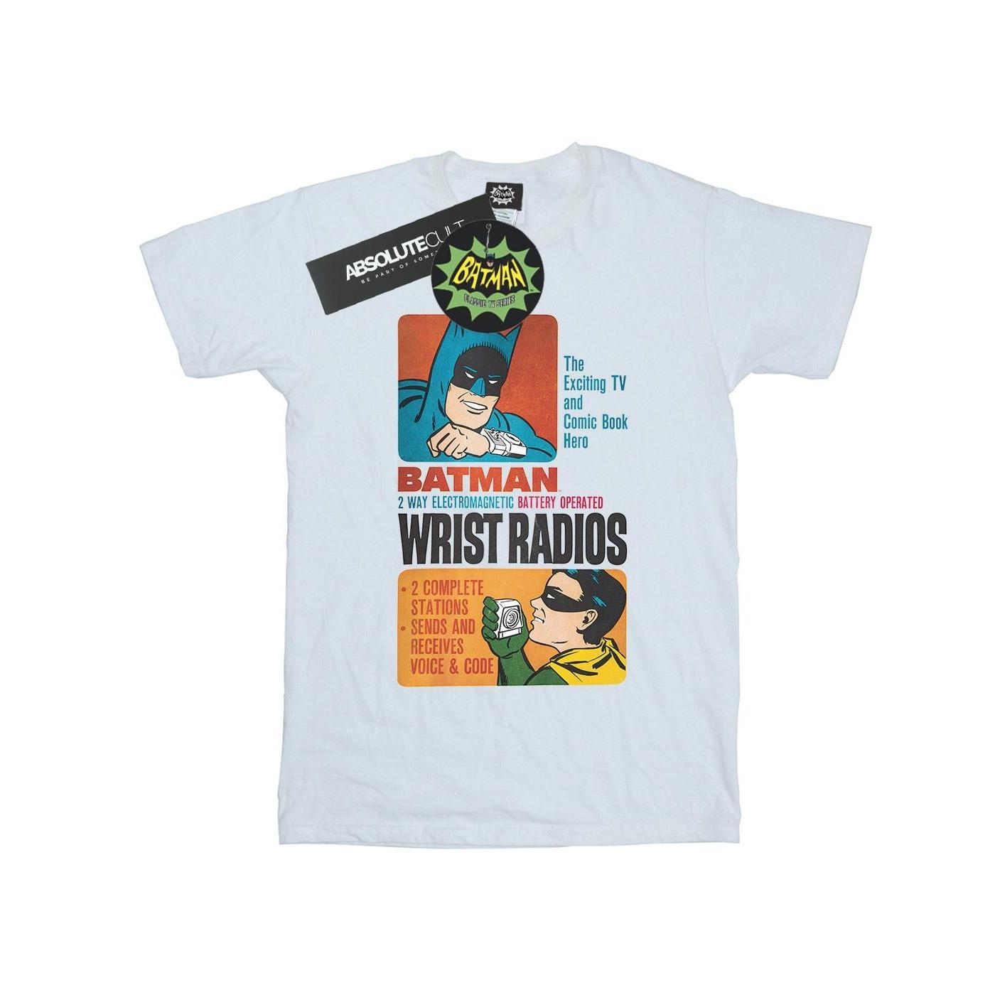 Image of Batman Tv Series Wrist Radios Tshirt Herren Weiss 4XL