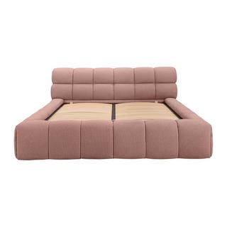 PASCAL MORABITO Lit coffre 180 x 200 cm - Tissu - Rose + Matelas - FORVIK de Pascal Morabito  