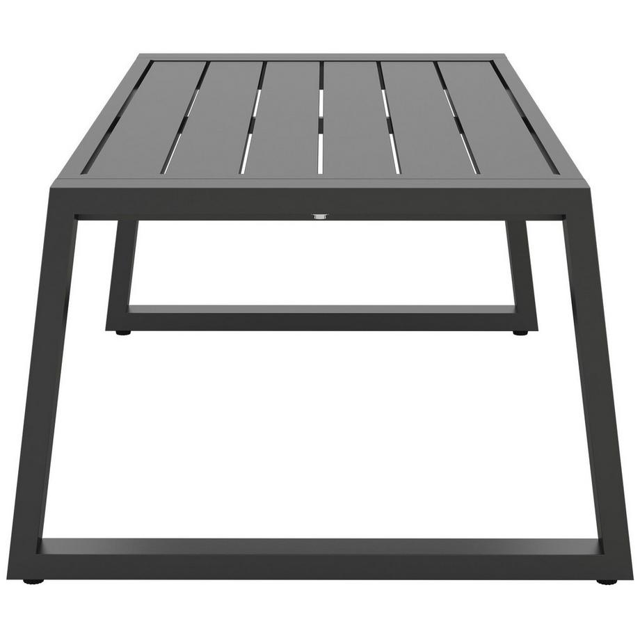 Tectake Aluminium Garten-Lounge Set Captive im Rope-Design 7 cm Sitzpolster, dicke Rückenkissen  