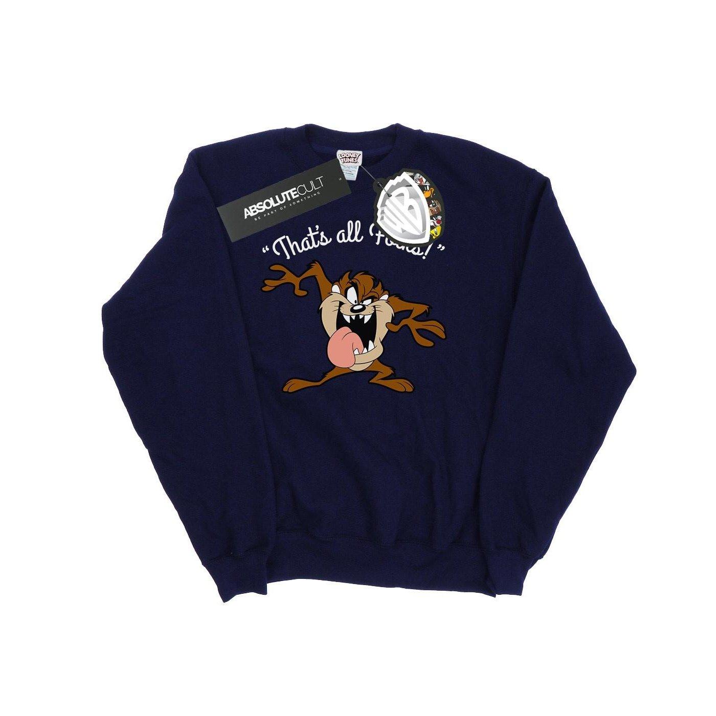 Image of That's All Folks Sweatshirt Damen Marine M
