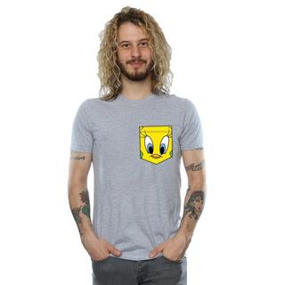 LOONEY TUNES  Tshirt TWEETY PIE FACE FAUX POCKET 