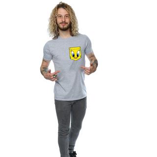 LOONEY TUNES  Tshirt TWEETY PIE FACE FAUX POCKET 