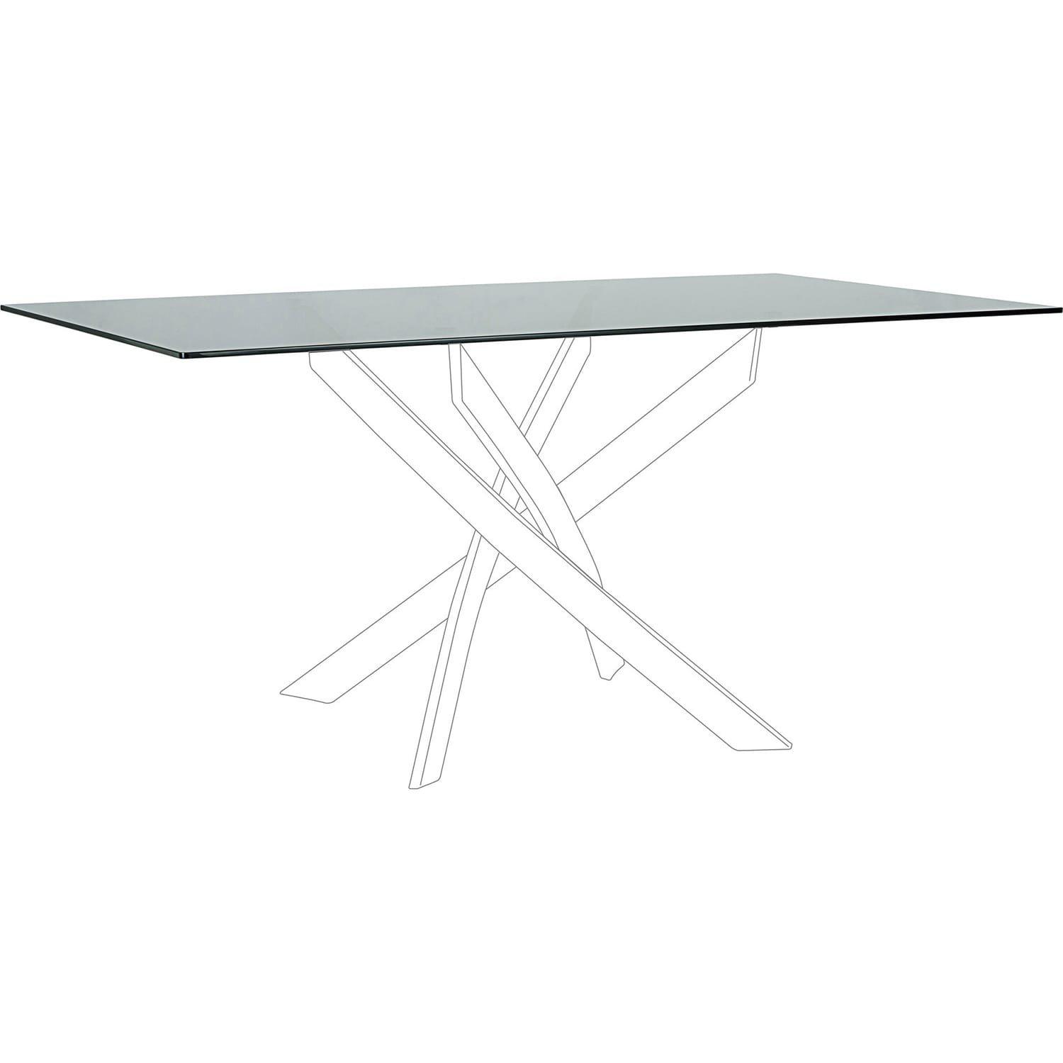 Image of Tischplatte George Rauchglas 160x90 Tischplatte George Rauchglas 160x90