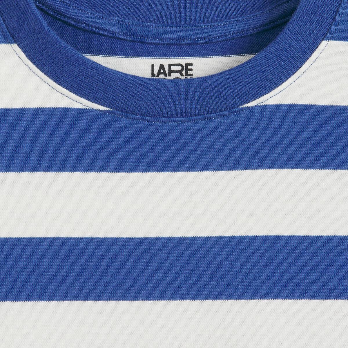 La Redoute Collections  Robe-T-shirt rayée à manches courtes 