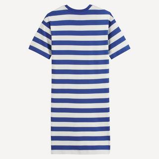La Redoute Collections  Robe-T-shirt rayée à manches courtes 