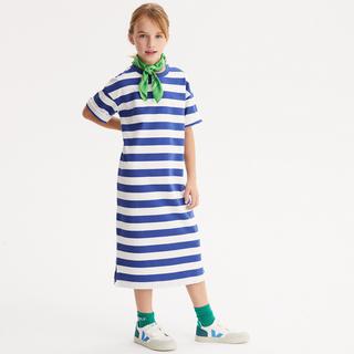 La Redoute Collections  Robe-T-shirt rayée à manches courtes 