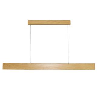 Vente-unique Suspension LED design en aluminium  - L. 118.5 cm - Coloris bois clair - DORVAL  