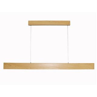 Vente-unique Suspension LED design en aluminium  - L. 118.5 cm - Coloris bois clair - DORVAL  