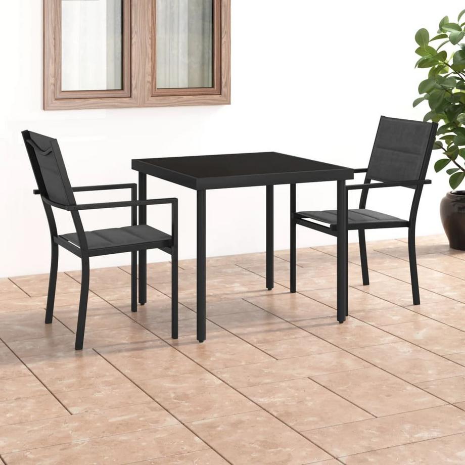 VidaXL set da giardino Acciaio  