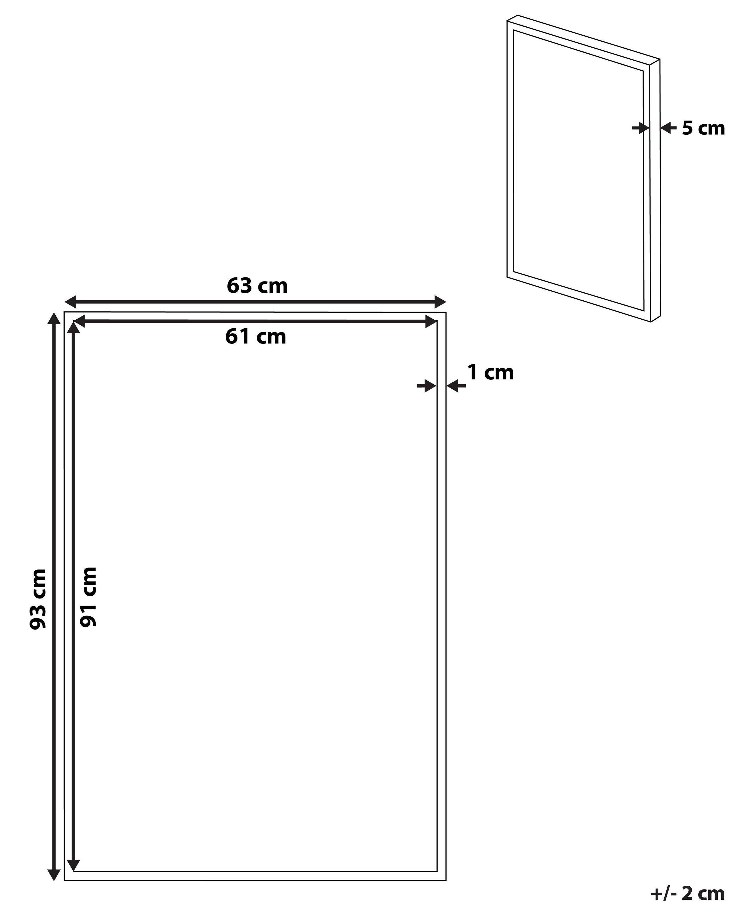 Beliani Imprimé sur toile en Tissu Moderne GALEATA  