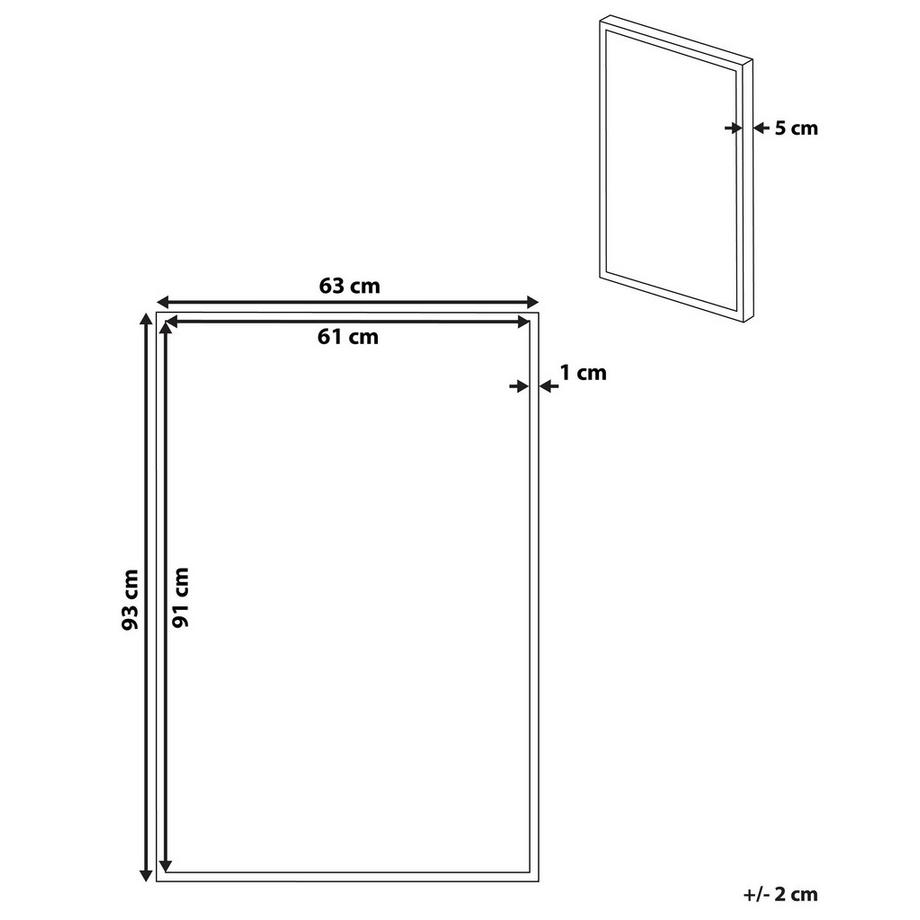 Beliani Imprimé sur toile en Tissu Moderne GALEATA  